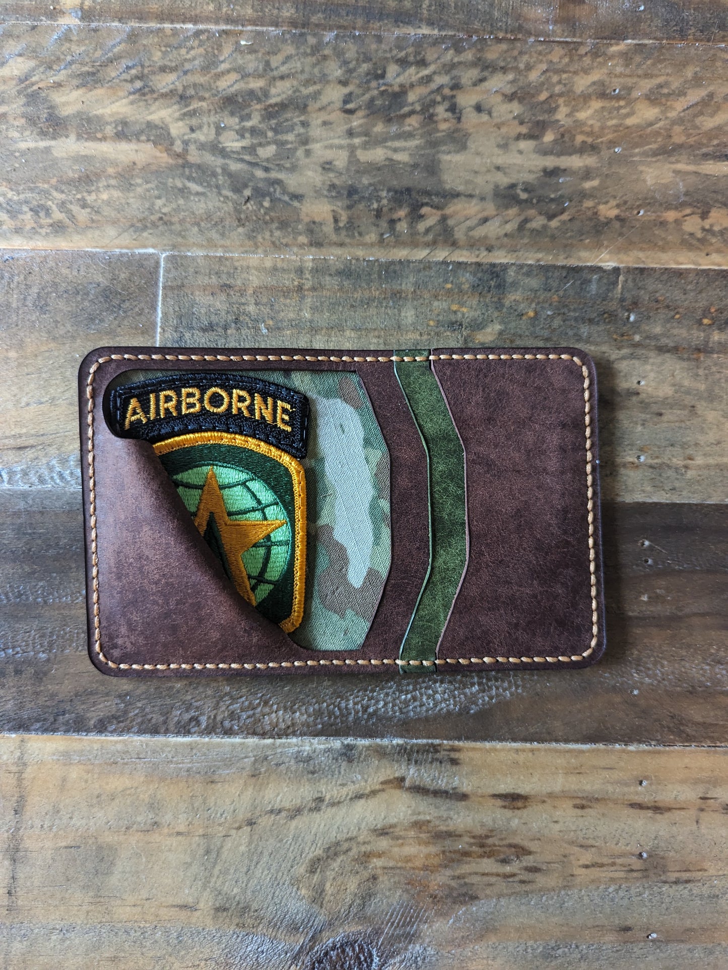 16th Airborne Leather Wallet U.S. Army
