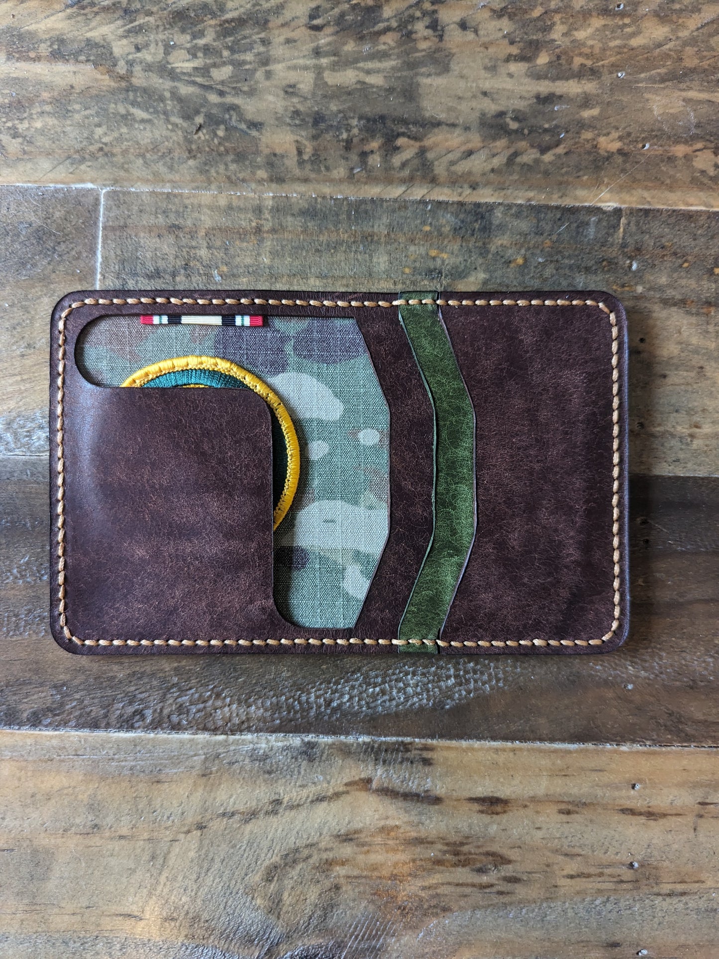 220th Military Police Brigade Leather Wallet U.S. Army