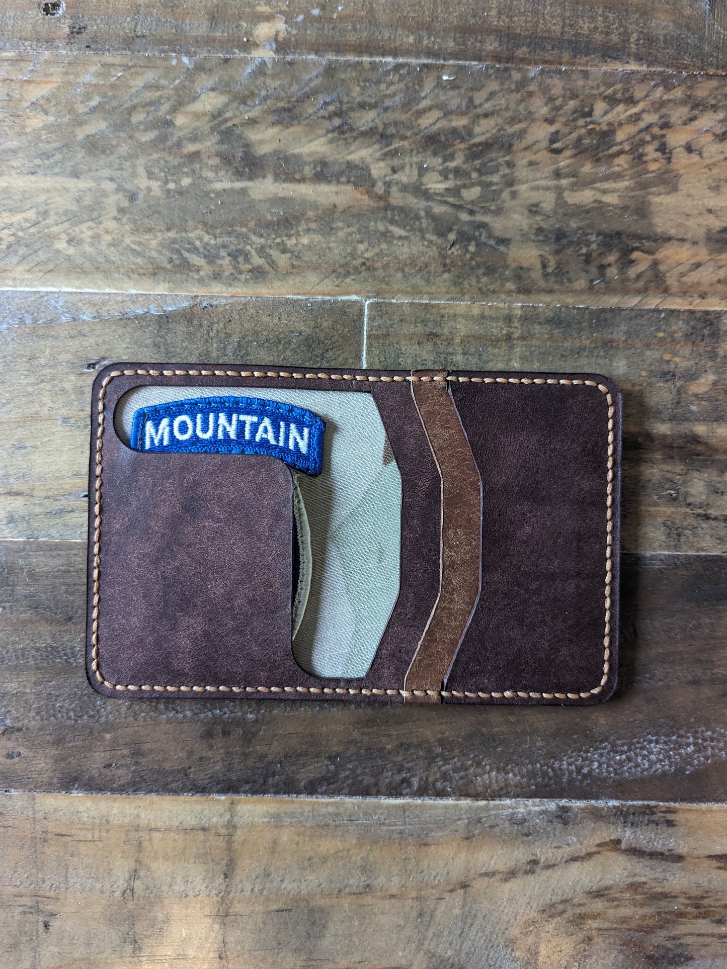 10th Mountain Leather Wallet U.S. Army