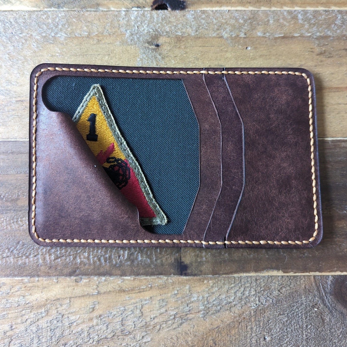 1st Armored Division Leather Wallet U.S. Army