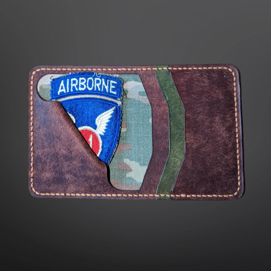 11th Airborne Leather Wallet U.S. Army