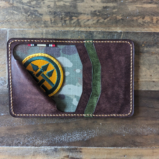 220th Military Police Brigade Leather Wallet U.S. Army