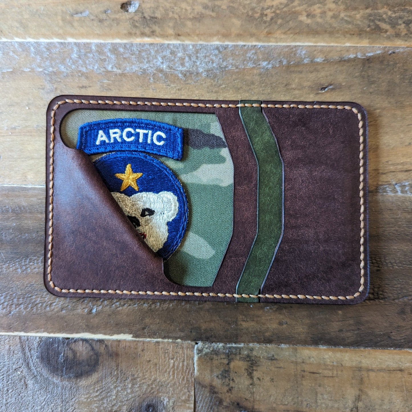 U.S. Army Alaska Leather Wallet (ARCTIC tab)